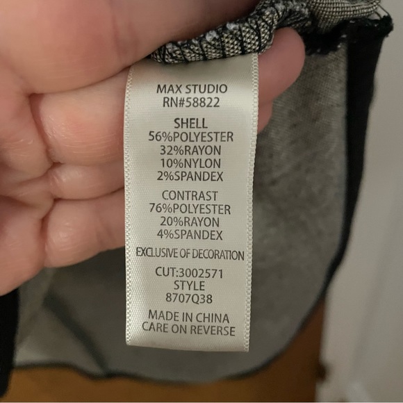 Max Studio plaid tunic top - Picture 2 of 4